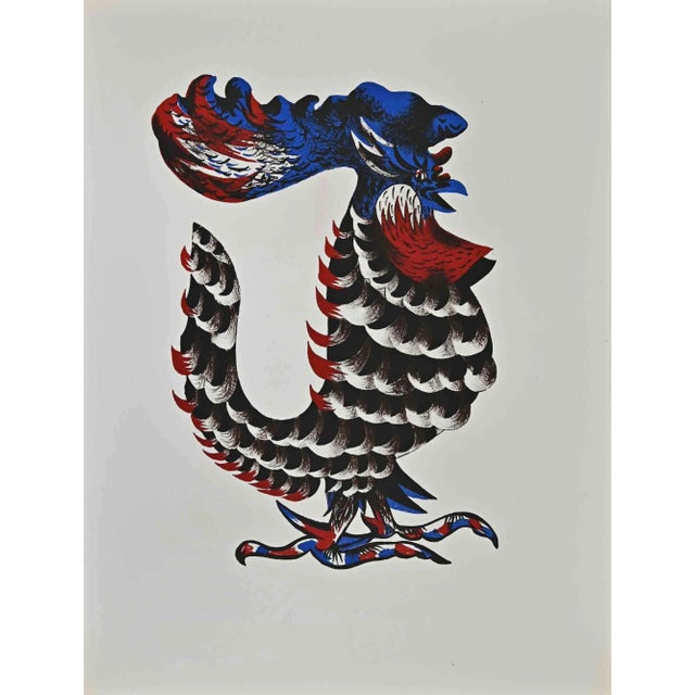 Jean Lurçat, Rooster, Woodcut, 1948 For Sale