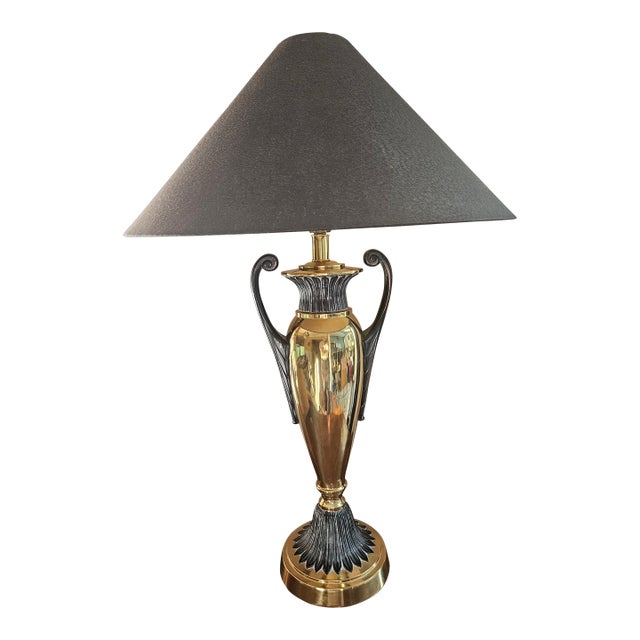 1980s Frederick Cooper Brass Urn Trophy Lamp For Sale
