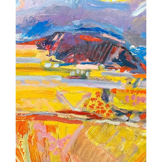 Jean Krille, Landscape 142, Oil on Masonite For Sale - Image 4 of 10