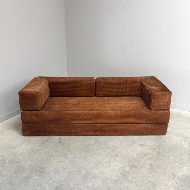 Vintage Corduroy Sofa, 1970s For Sale - Image 3 of 17