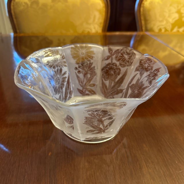 A pair of Victorian aesthetic. Floral acid etched, scallop panel shape, gassier lamp, shades, or globes.