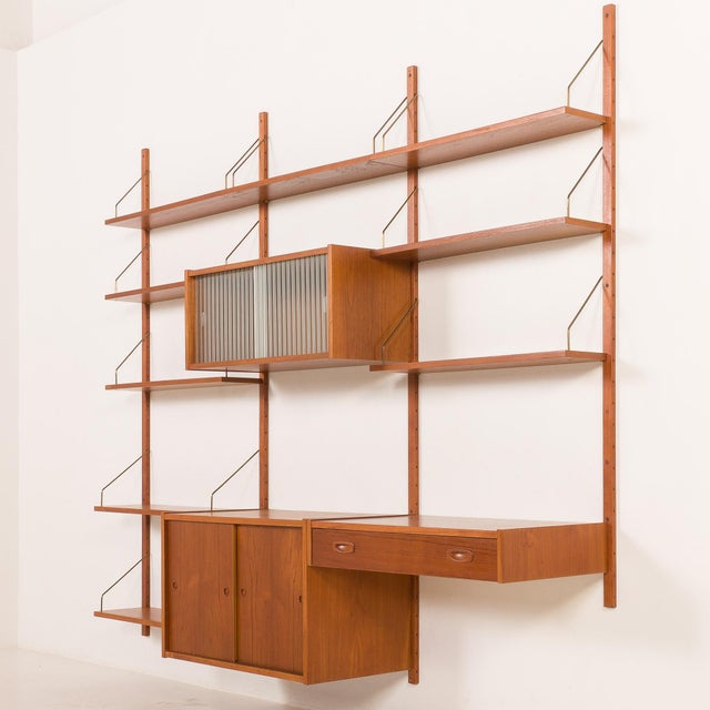 Teak Shelving Unit by Preben Sorensen for PS System, Randers, 1960s For Sale - Image 9 of 18