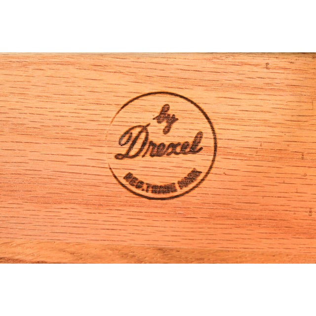 Brown John Van Koert for Drexel Profile Mid-Century Modern Sculpted Walnut Highboy Dresser, 1959 For Sale - Image 8 of 15