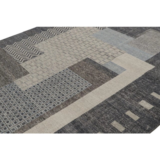 2010s Rug & Kilim’s Modern French Art Deco Rug, With Geometric Patterns For Sale - Image 5 of 7