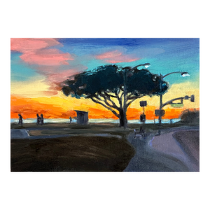 Original Fine Art Painting - Laguna by Twilight