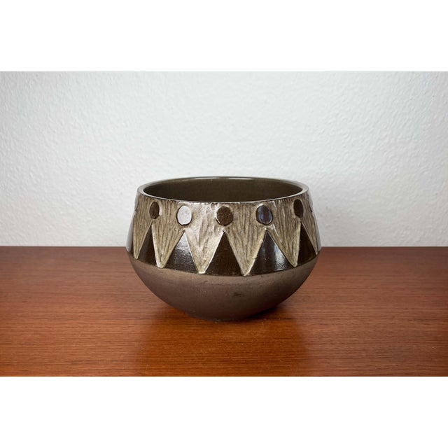 Mid-Century Modern Danish Studio Pottery Bowl from Sejer Keramik, 1960s For Sale - Image 10 of 14