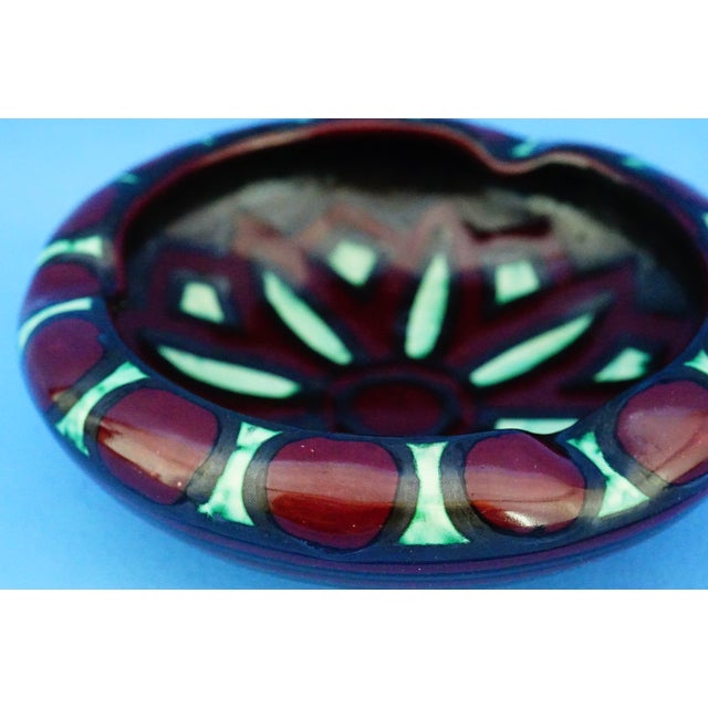 Vintage Art Deco Futurist Ceramic Ashtray by Fama F.A.M.A. Ascoli Piceno, 1930s For Sale - Image 14 of 18