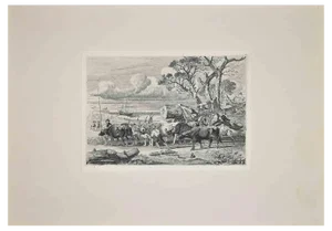 After Charles Coleman, Roman Countryside, Etching