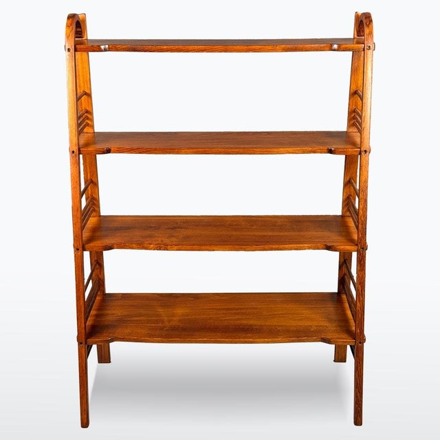 Art Nouveau Beechwood Shelf, 1910s For Sale - Image 3 of 8