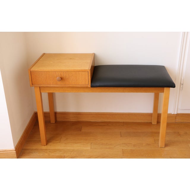 Scandinavian Modular Entrance Telephone Bench, 1960s For Sale - Image 13 of 13