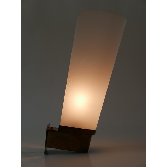 Large Mid-Century Modern Brass & Acrylic Wall Light or Sconce, Germany, 1950s For Sale - Image 4 of 15