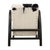 Arc Black & White Hide Accent Chair For Sale - Image 4 of 6