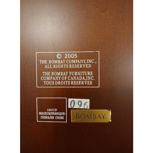 2005 Bombay Company Jewelry Chest 15x9 Compartment Drawers Cherry Wood Vintage For Sale - Image 13 of 16