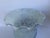 Vintage Frosted Blue Glass Rose Lamp Shade With Ruffled Scalloped Edge For Sale - Image 9 of 9
