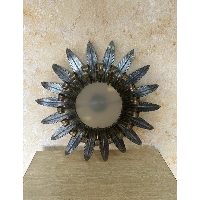 Spanish 1950s Double Tiered Ceiling Fixture For Sale - Image 11 of 12