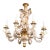Italian Carved Solid Wood Gold Gilt Monkey Chandelier - 1970's For Sale