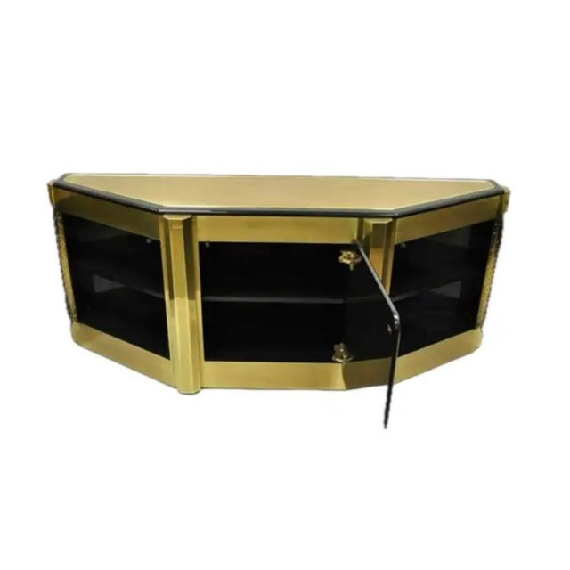 Mastercraft Brass 'Tree of Life' Credenza by Bernhard Rohne for Mastercraft For Sale - Image 4 of 12