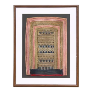 Antique Chinese Miao Tribal Framed Panel