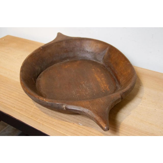 1960s Indian Primitive Wood Bowl For Sale - Image 5 of 7