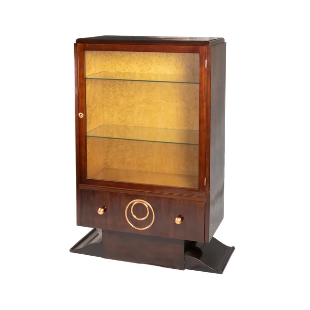 Art Deco Cabinet in Walnut, 1920s For Sale