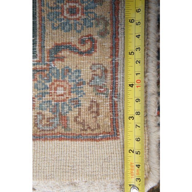 Late 20th Century Floral All Over Traditional Oriental Indo Agra Area Rug For Sale - Image 10 of 11