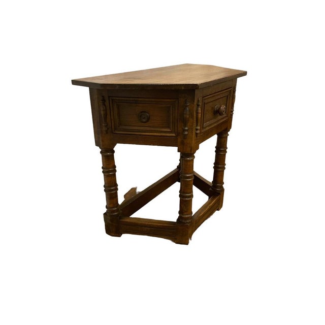 Gothic Style Oak Hall Table For Sale - Image 13 of 15