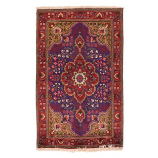 Vintage Tabriz Rug 3'2'' X 5'3'' For Sale