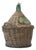 Mid-Century Italian Glass Balloon Bottle in Wickerwork, 1960s For Sale