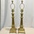 Robert Abbey Vintage 1990s Robert Abbey Neoclassical Style Brass Table Lamps - A Pair For Sale - Image 4 of 12