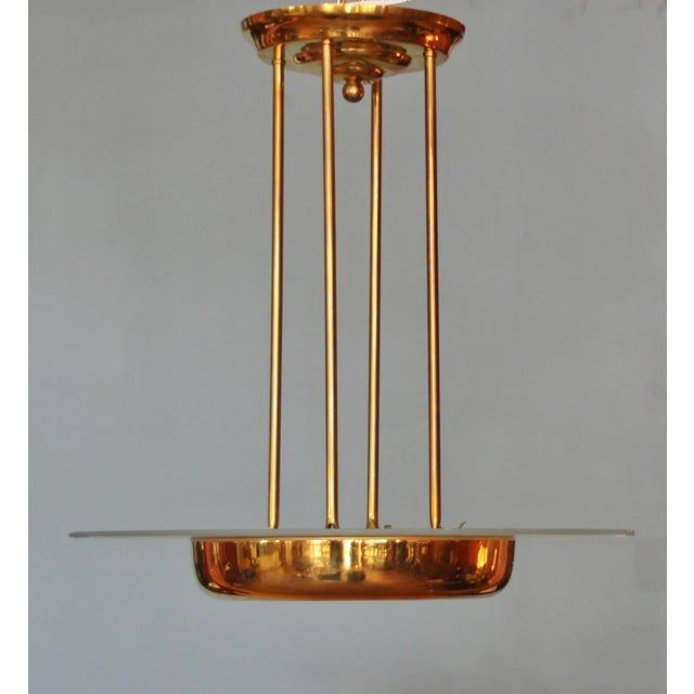Art Deco Pendant Lamp by Henri Petitot for Maison Petitot, 1930s For Sale - Image 4 of 8