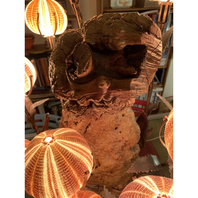 Brutalist Sea Urchin Lamp by Curtis Jere, 1960s For Sale - Image 13 of 18