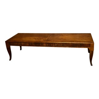 Vintage Baker Walnut Regency Style Coffee Table For Sale