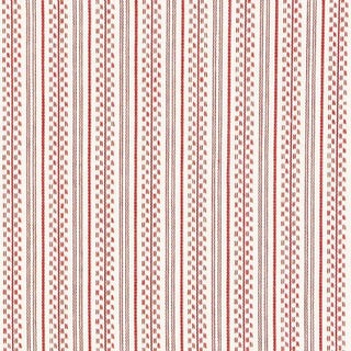 Sample - Schumacher Jack Stripe Fabric in Red For Sale