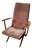 Vintage German Armchair in Steel and Upholstery, 1950s For Sale