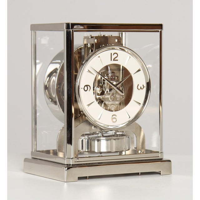 1950s Nickel Plated Atmos Clock from Jaeger Lecoultre, 1956 For Sale - Image 5 of 13