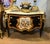 French French Louis XV Floral Bombe Chest – Hand-Painted Marquetry, Marble Top & Gilded Details For Sale - Image 3 of 4
