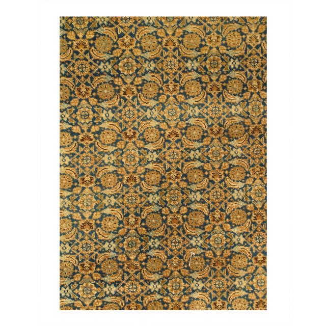 This is a hand-knotted Tabriz Design rug Hand-Spun Wool Rug All natural Dyed This rug is handmade from 100-percent...