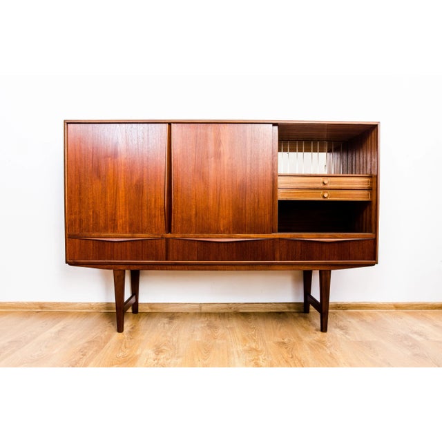 Danish Teak Highboard by E. W. Bach for Sejling Skabe, 1950s For Sale - Image 9 of 16