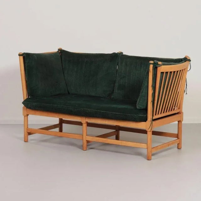 Mid-Century Modern Spoke-Back Sofa by Borge Morgensen for Fritz Hansen, 1963 For Sale - Image 3 of 12
