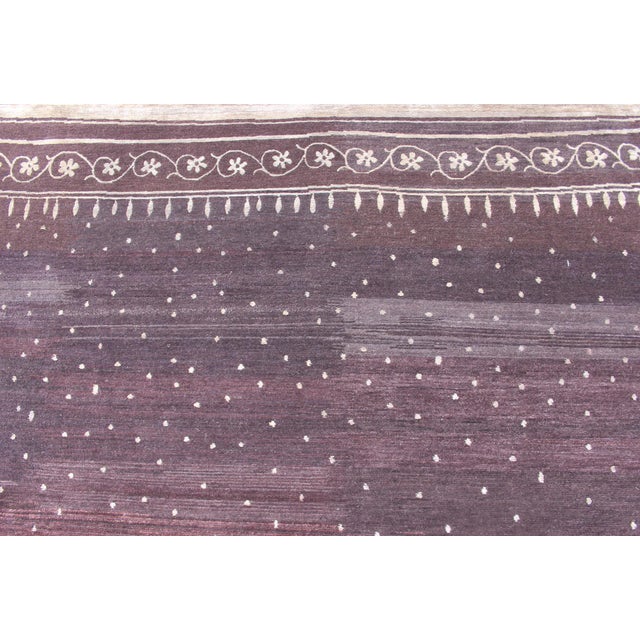 Early 21st Century Tibetan Silk and Wool Modern Rug by Keivan Woven Arts, 8'10" X 12'1" For Sale - Image 5 of 13