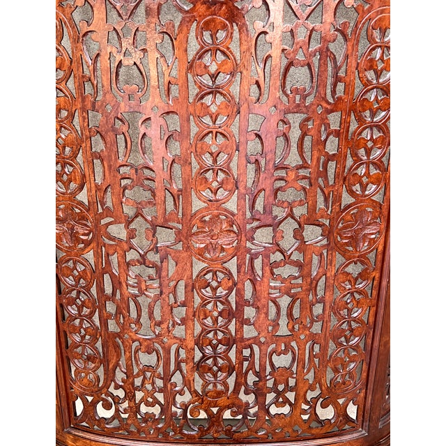 1920s Louis XV Style Carved Walnut and Marble Top Console Table or Radiator Cover For Sale - Image 5 of 7