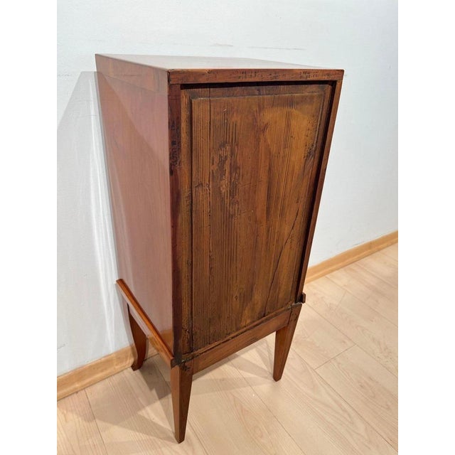 Biedermeier Pillar Cabinet in Cherry Veneer, 1820 For Sale - Image 18 of 18