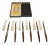 Mid Century Atkinson Brothers Celebrated Cutlery Milton Works Steak Knives Made in Sheffield, England - Set of 6 For Sale