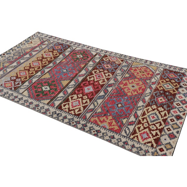 Rug & Kilim Rug & Kilim’s Tribal Style Rug With Polychromatic Geometric Patterns For Sale - Image 4 of 7