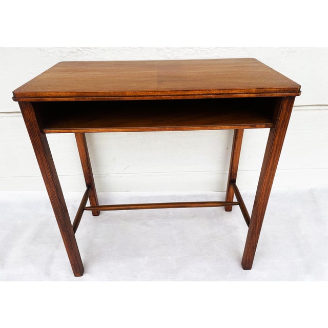Console Table with Inlay from Poznań Furniture Factory, 1950s For Sale - Image 10 of 15