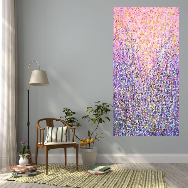 Purple Expression 2.Modern Original Hand Painting. For Sale - Image 8 of 9