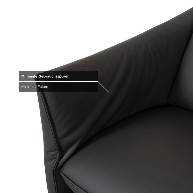 Two-Seater and Three-Seater Leather Sofa in Grey with Manual Function from Himolla Weilheim, Set of 2 For Sale - Image 17 of 18