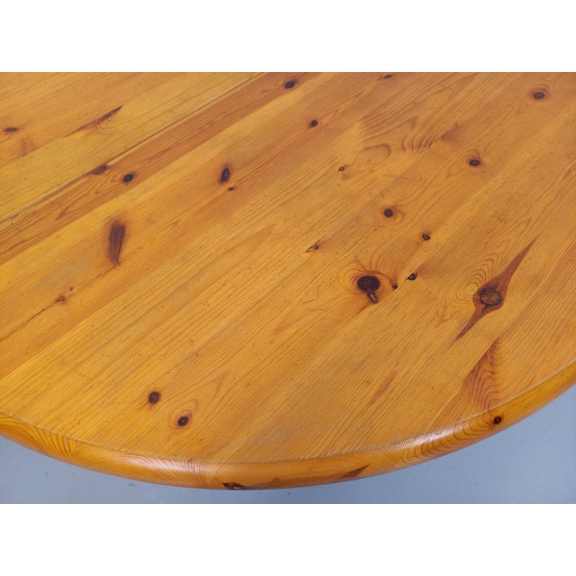 Vintage Scandinavian Round Dining Table in the style of Rainer Daumiller, 1960s For Sale - Image 18 of 18