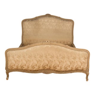1940s French Louis XV Style Queen Size Bed For Sale