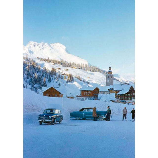 The Gathering Light by Toni Frissell A street scene in the ski resort of St. Anton in Austria, 1955. (Photo by Toni...